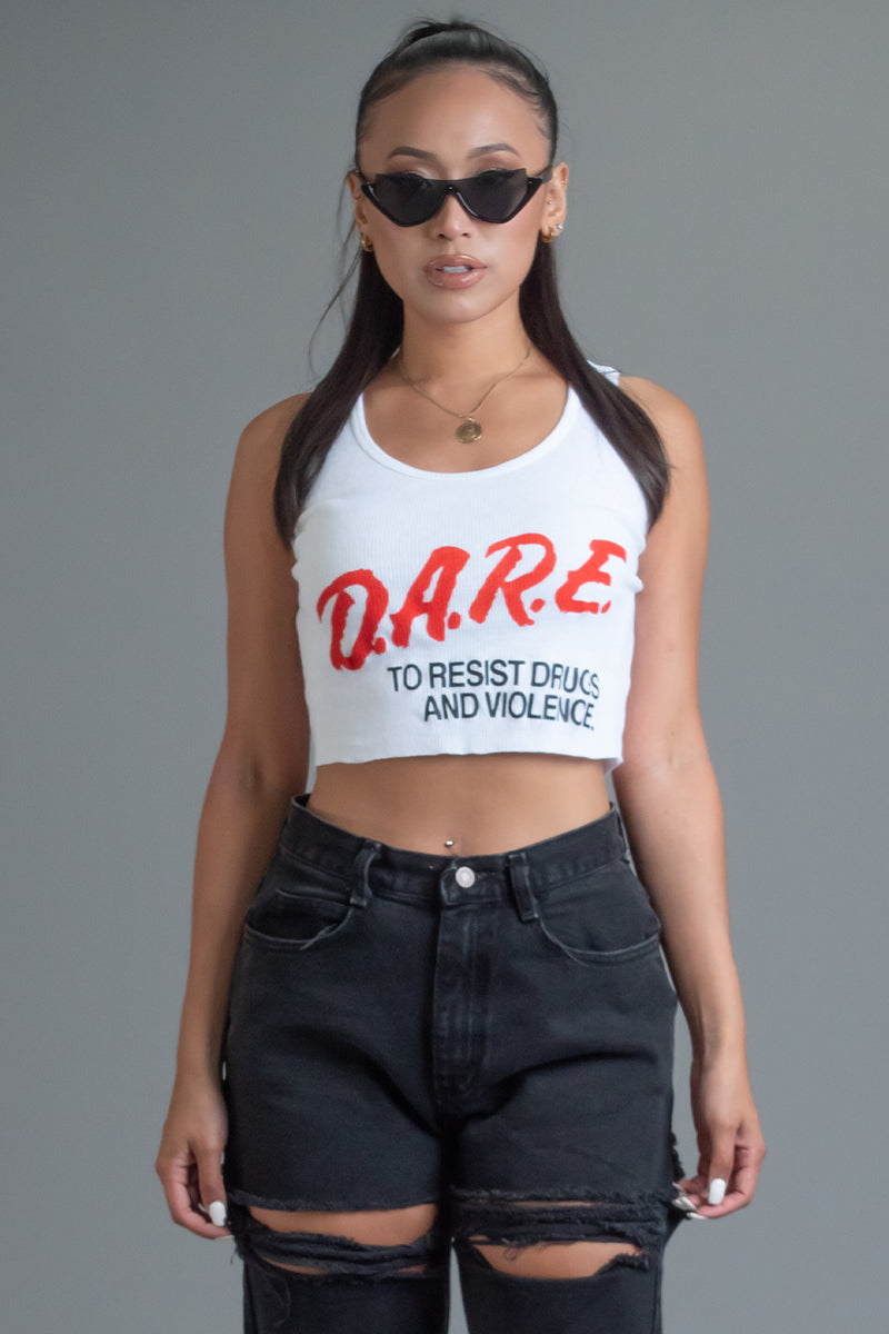 DARE TO Crop Top Women