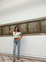 CNT ANGELS CLUB ZIPPER CROP