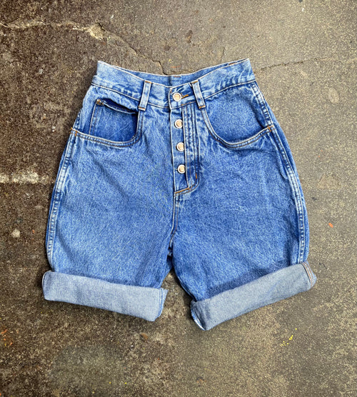 VTG ACID WASH DENIM JORTS