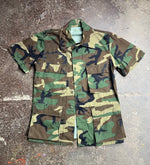 VTG WOODLAND CAMO SHIRT