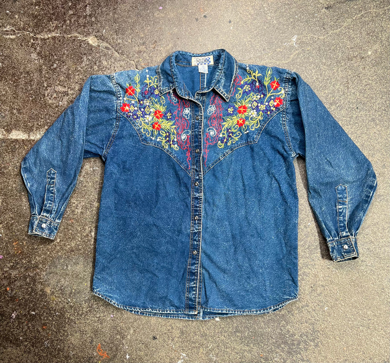 VTG ACID WASH DENIM SHIRT