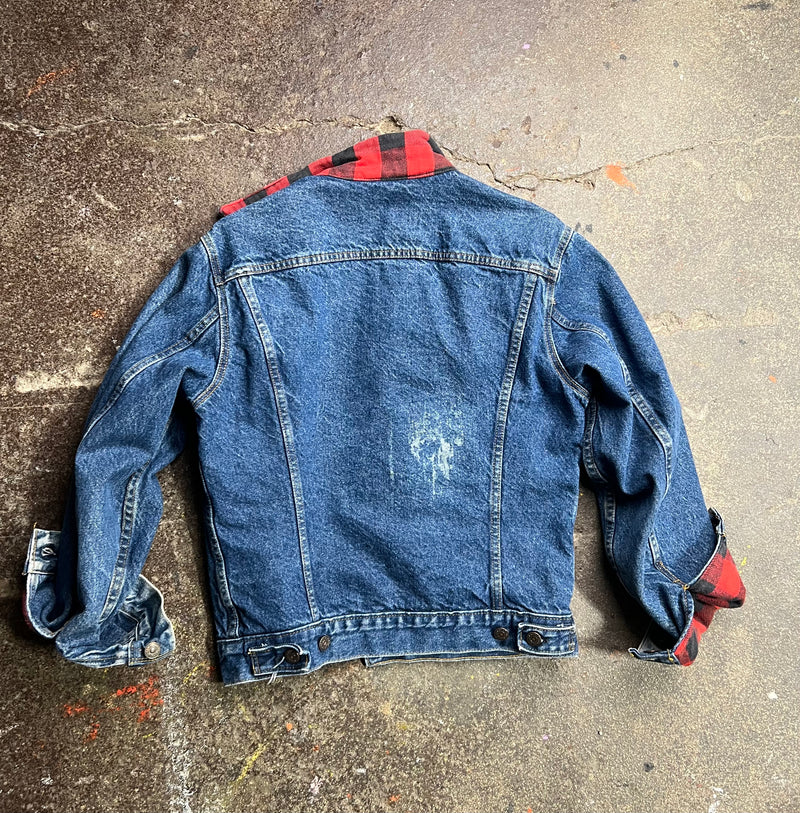 VTG PLAID LEVIS JACKET