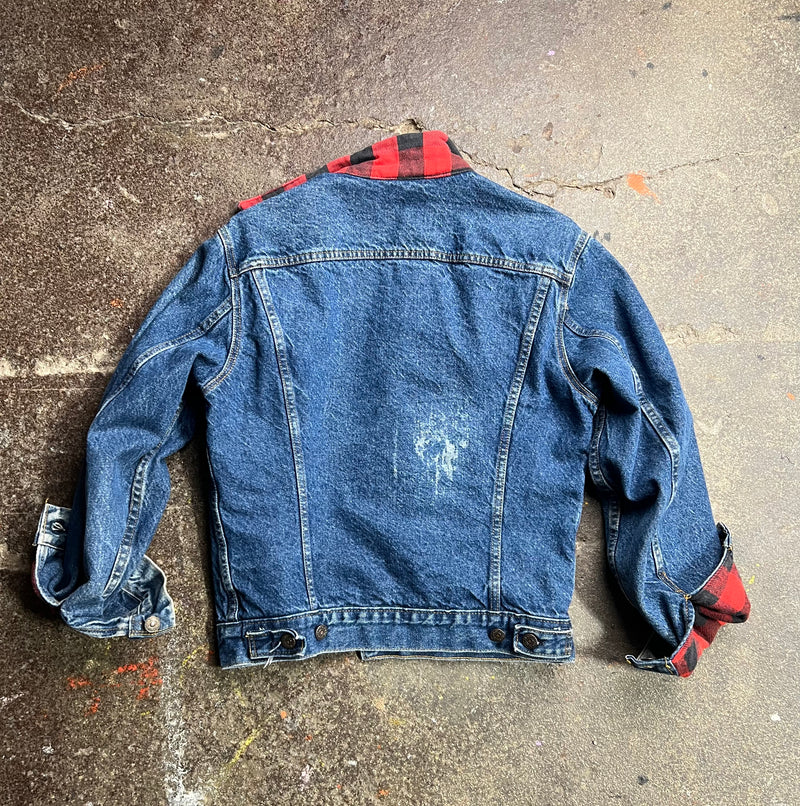 VTG PLAID LEVIS JACKET