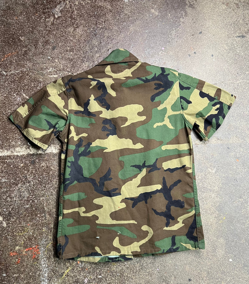 VTG WOODLAND CAMO SHIRT