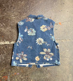 VTG FLORAL DENIM VEST