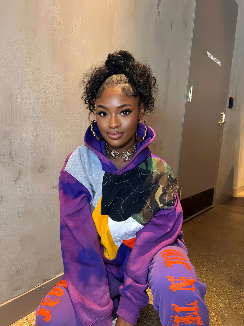 Custom patchwork Hoodie