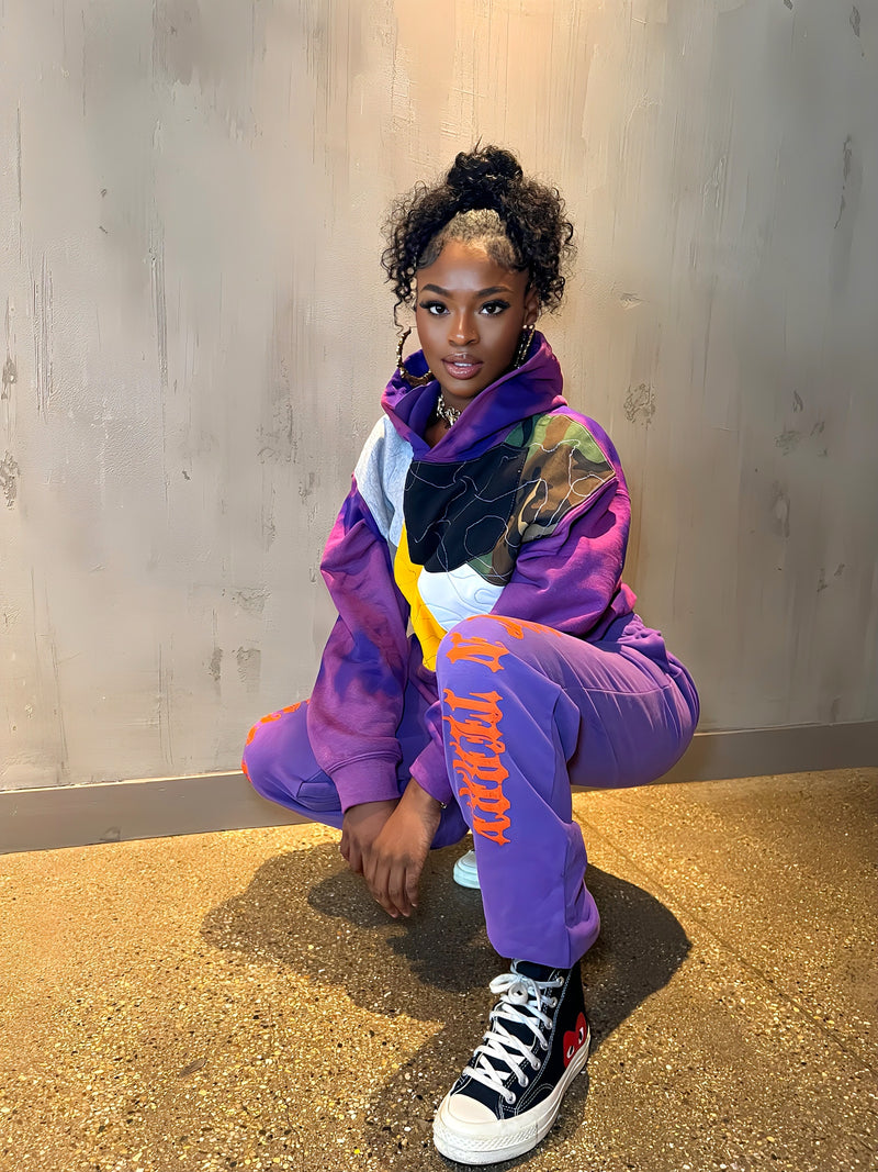 Custom patchwork Hoodie