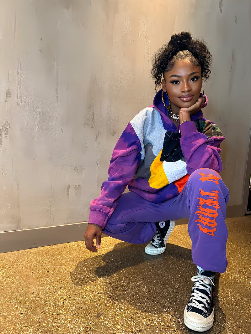 Custom patchwork Hoodie