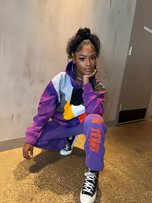 Custom patchwork Hoodie