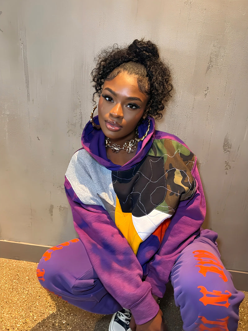 Custom patchwork Hoodie