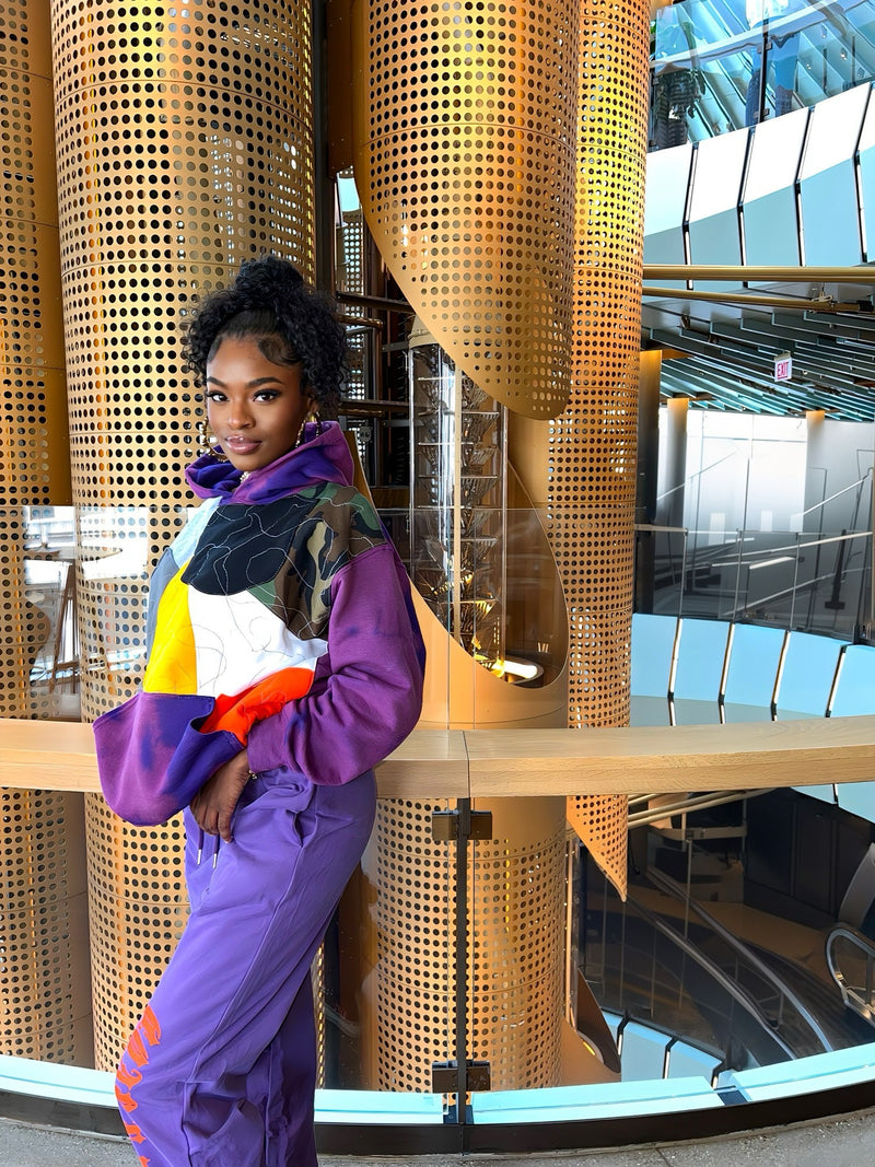 Custom patchwork Hoodie