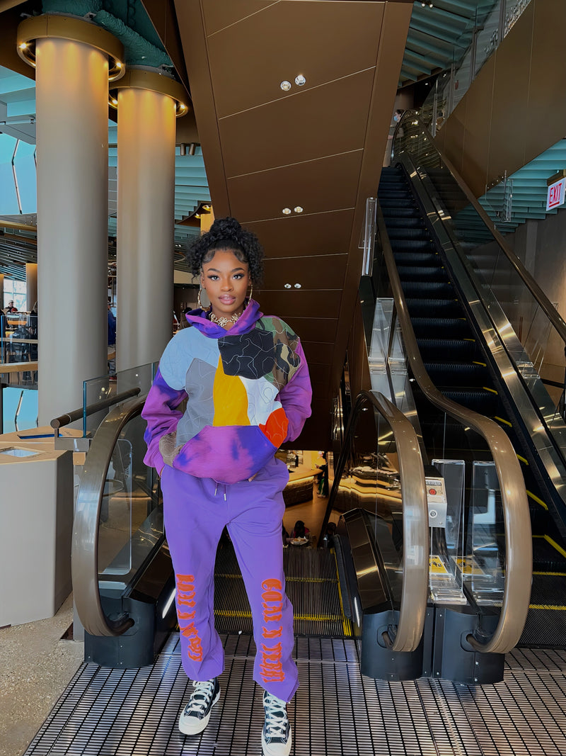 Custom patchwork Hoodie