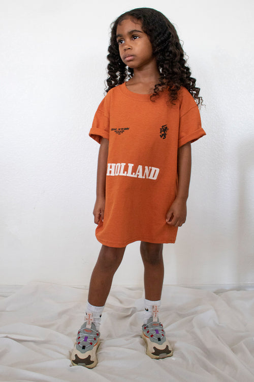 儿童烧橙色 TEAM HOLLAND T 恤