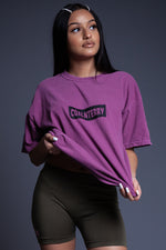 紫色 N BLK BAR T 恤