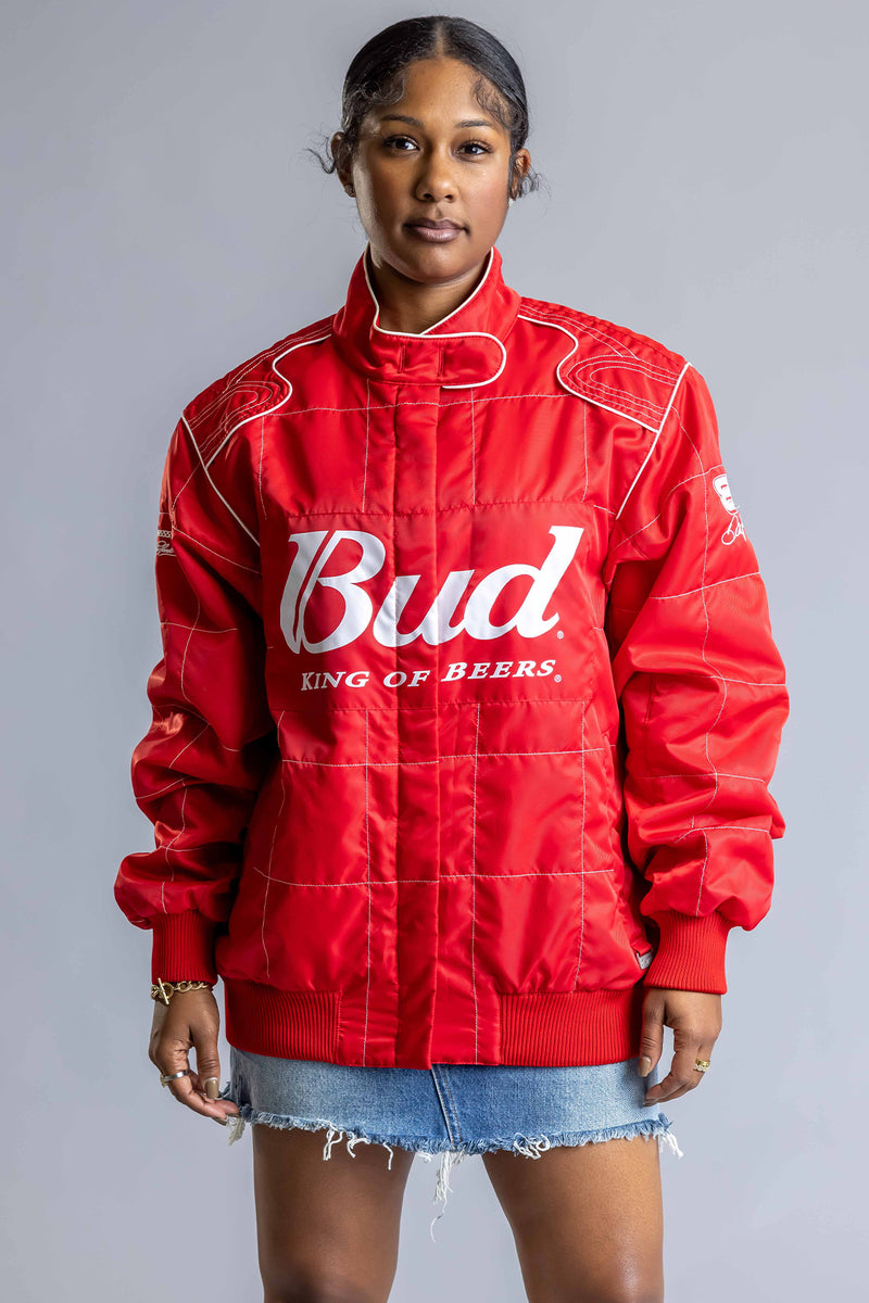Veste de course homme Chase authentique vintage Budweiser Veste de course homme Chase authentique vintage Budweiser