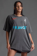 深灰色法国队 T 恤