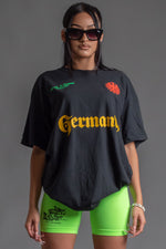 德国队黑色 T 恤