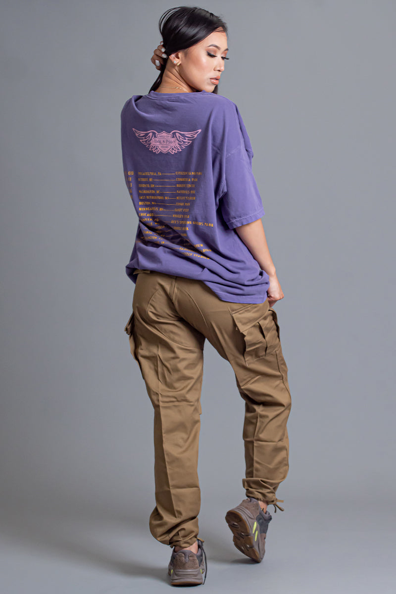 紫色 N 金色 TOUR LIFE T 恤