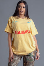 芥末色团队哥伦比亚 T 恤