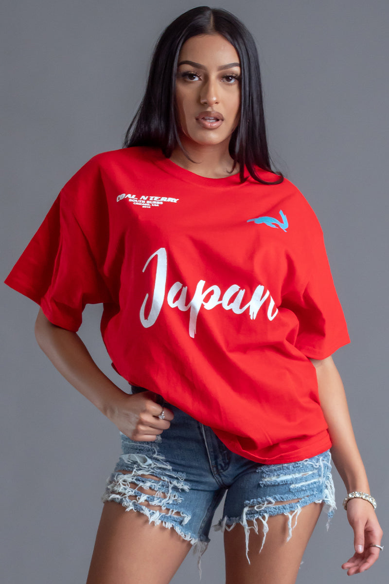 日本红队 T 恤