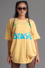 芥末色团队巴西 T 恤