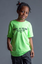 儿童霓虹绿 N BLK BURBS T 恤