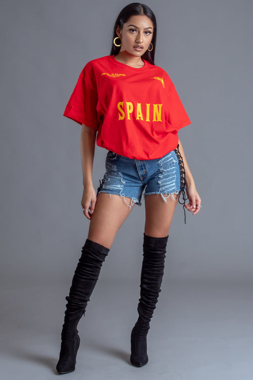 西班牙红队 T 恤